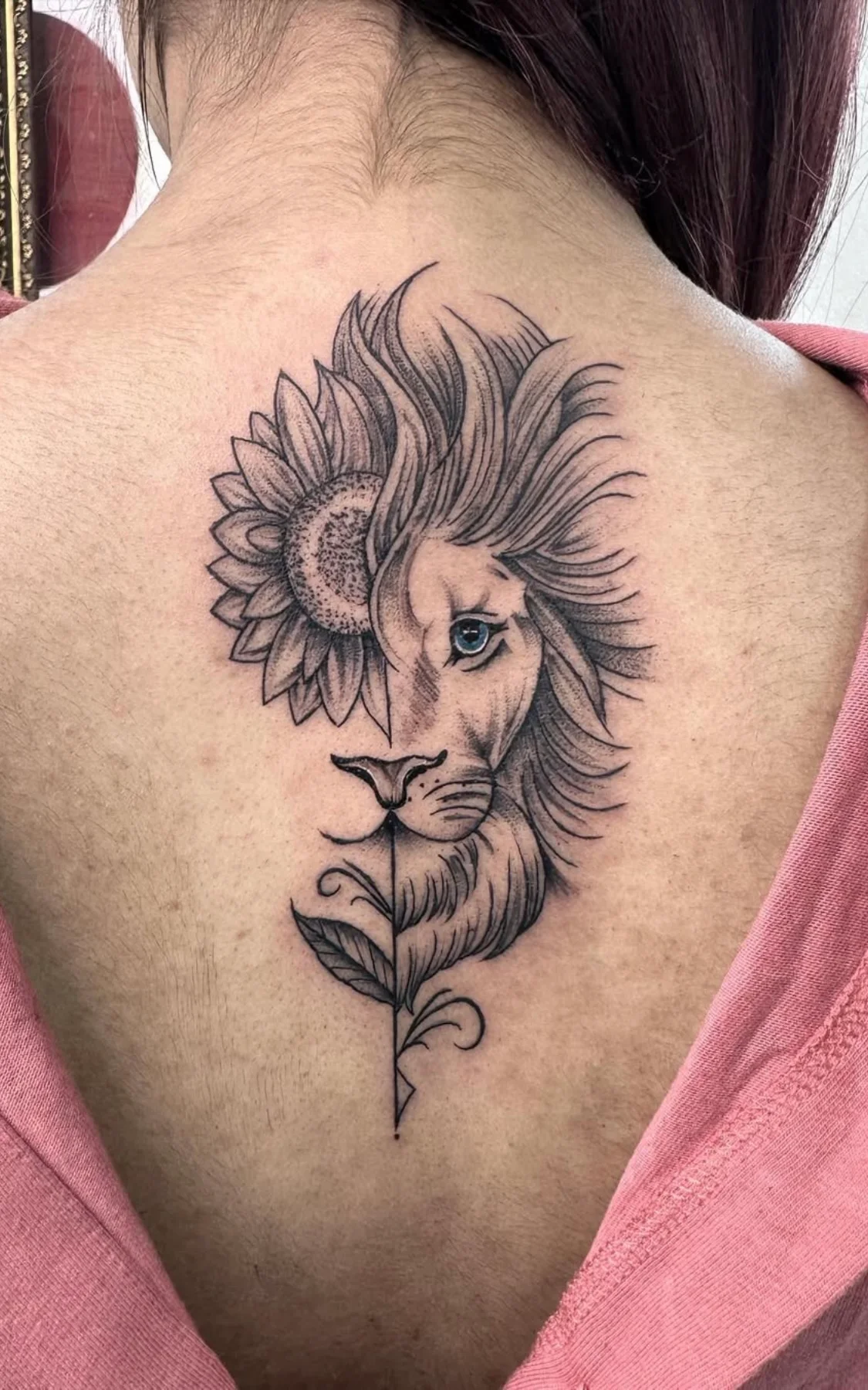 Lion with Flower