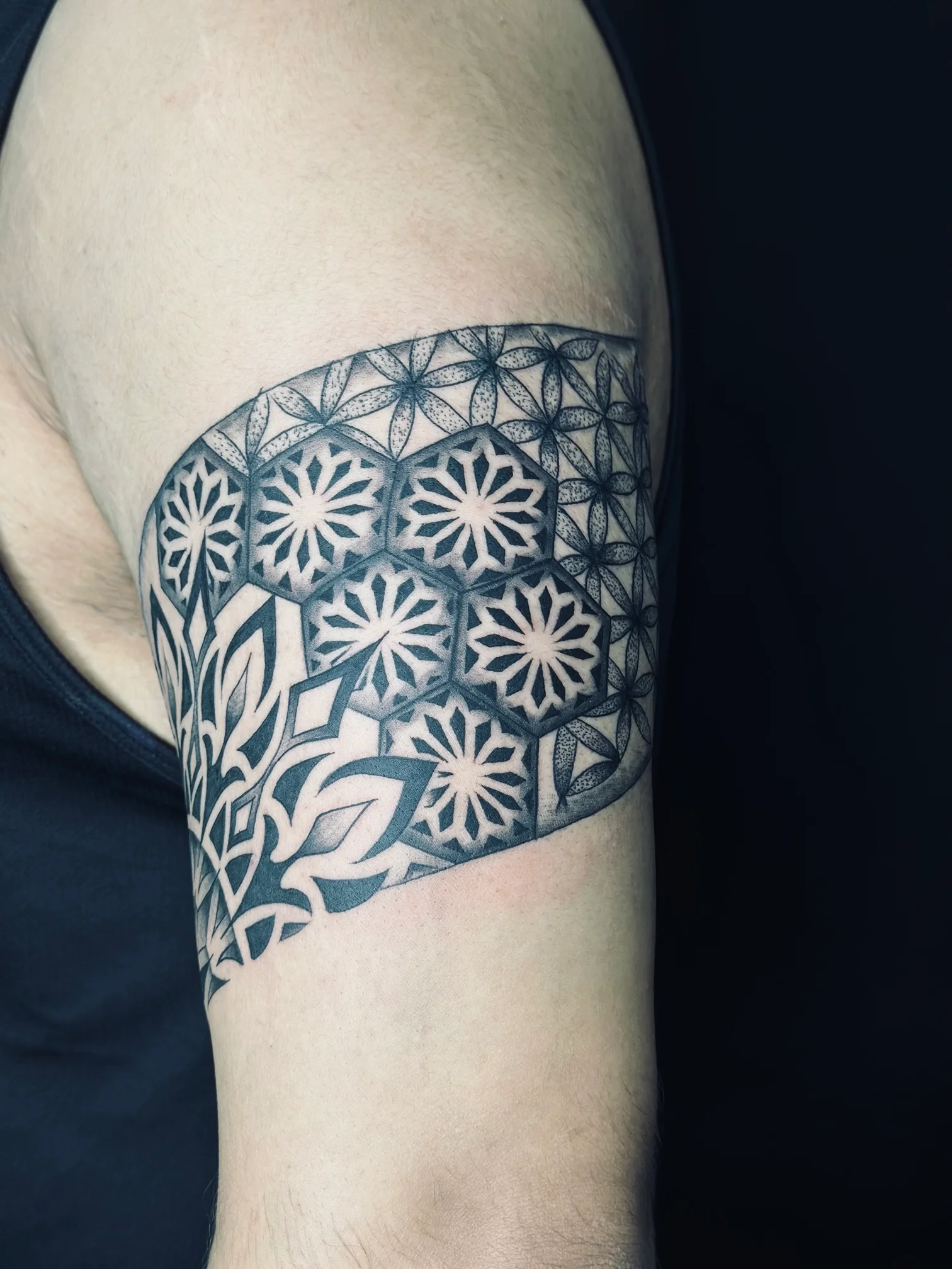 Geometric Mandala Tattoo in Bangalore - Traditional Design by Expert Artist