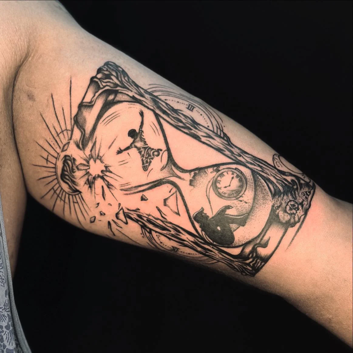 Portrait Tattoo Service in Bangalore - Realistic Time and Life Design by Professional Artist