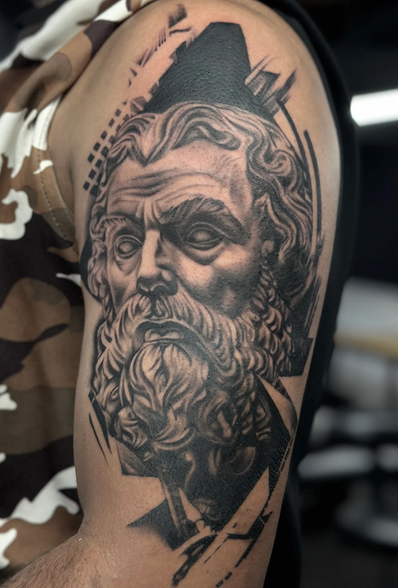 Philosopher Portrait Tattoo in Bangalore - Realistic Design by Expert Artist